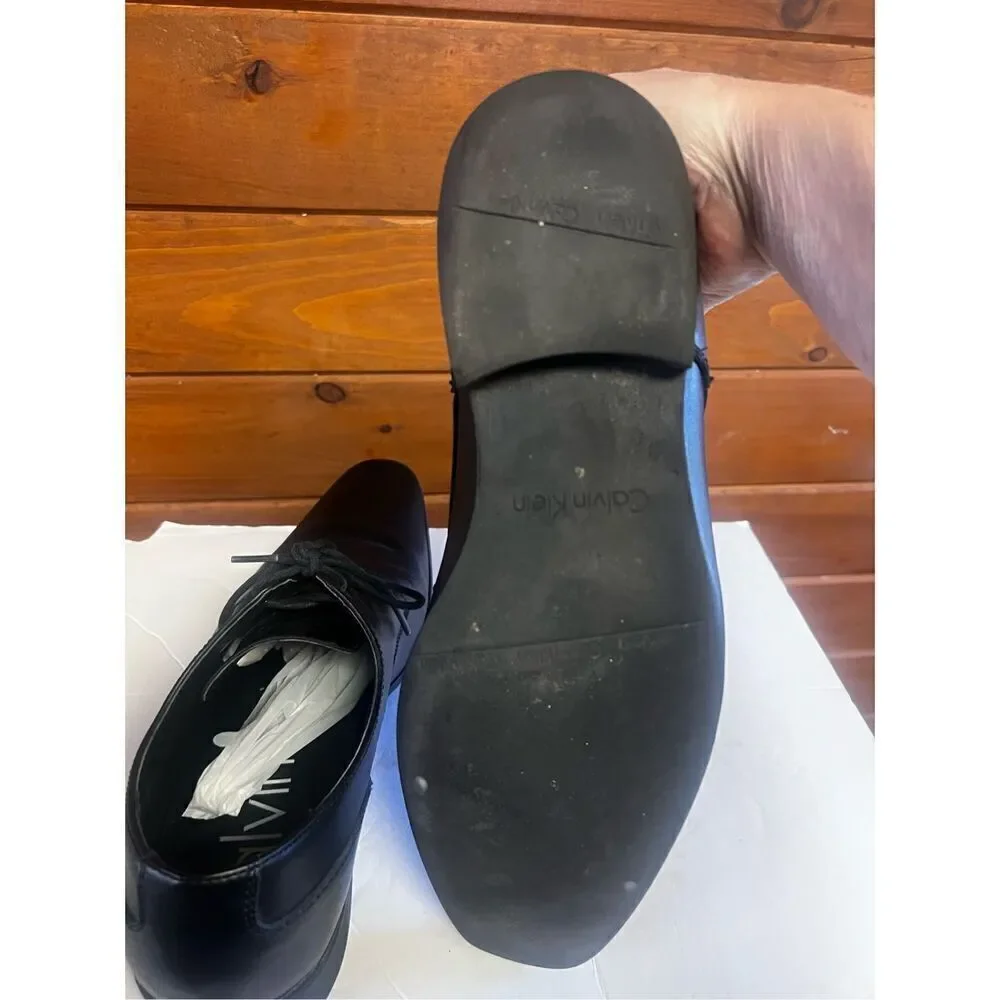 Calvin Klein Men's Brodie Lace Up Dress Oxford Black Sz 11